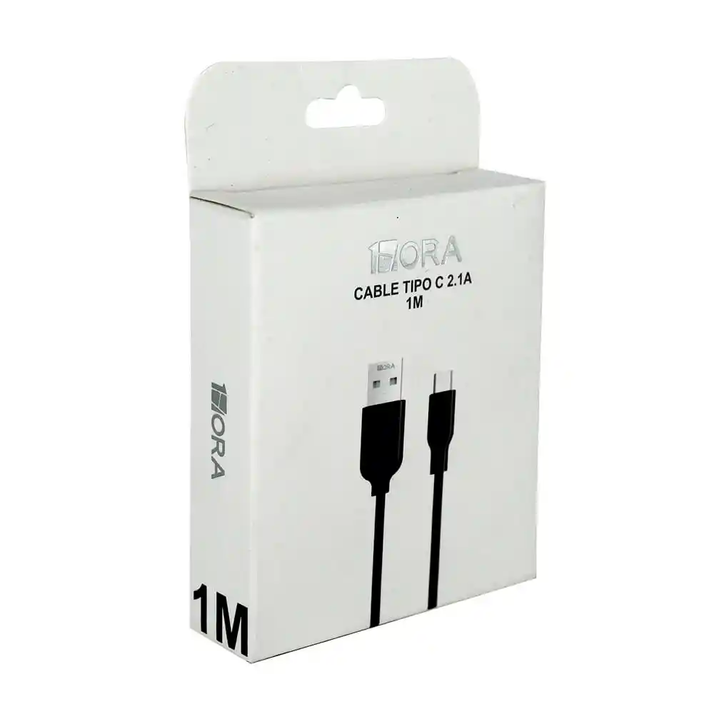 Cable Tipo C A Usb 1hora 1m-negro