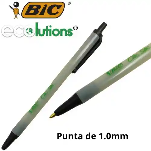 Bic Boligrafo Ecologico Retractil - Negro