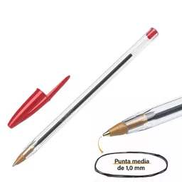 Bic Bolígrafo Cristal - Rojo