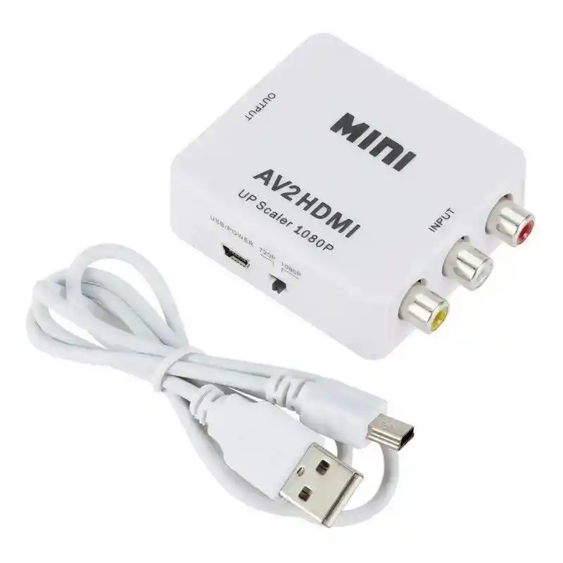 Convertidor Adaptador Rca Av2 A Hdmi 1080p Hdtv Con Audio