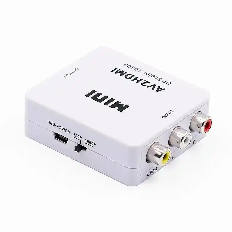 Convertidor Adaptador Rca Av2 A Hdmi 1080p Hdtv Con Audio