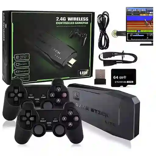 Consola De Video Juegos Retro Hdmi 2 Controles Inalambricos 10000 Juegos