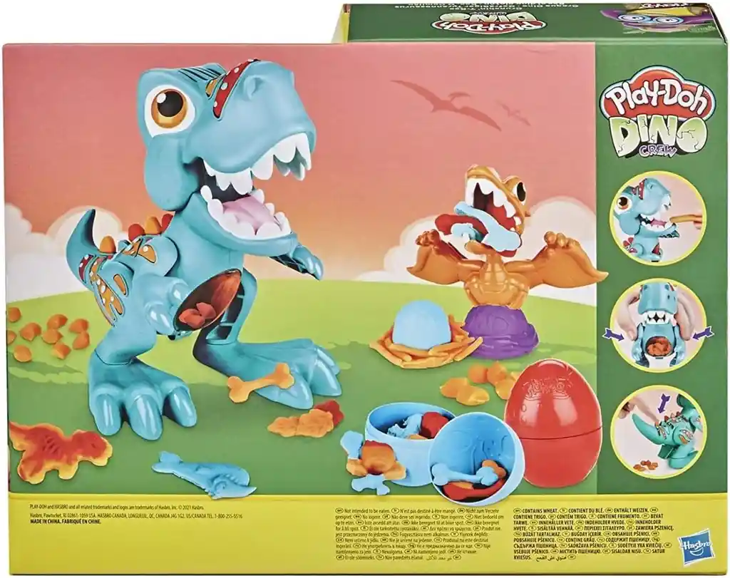 Juego Set Play-doh Dino Crew T-rex Con Colores Para Niños