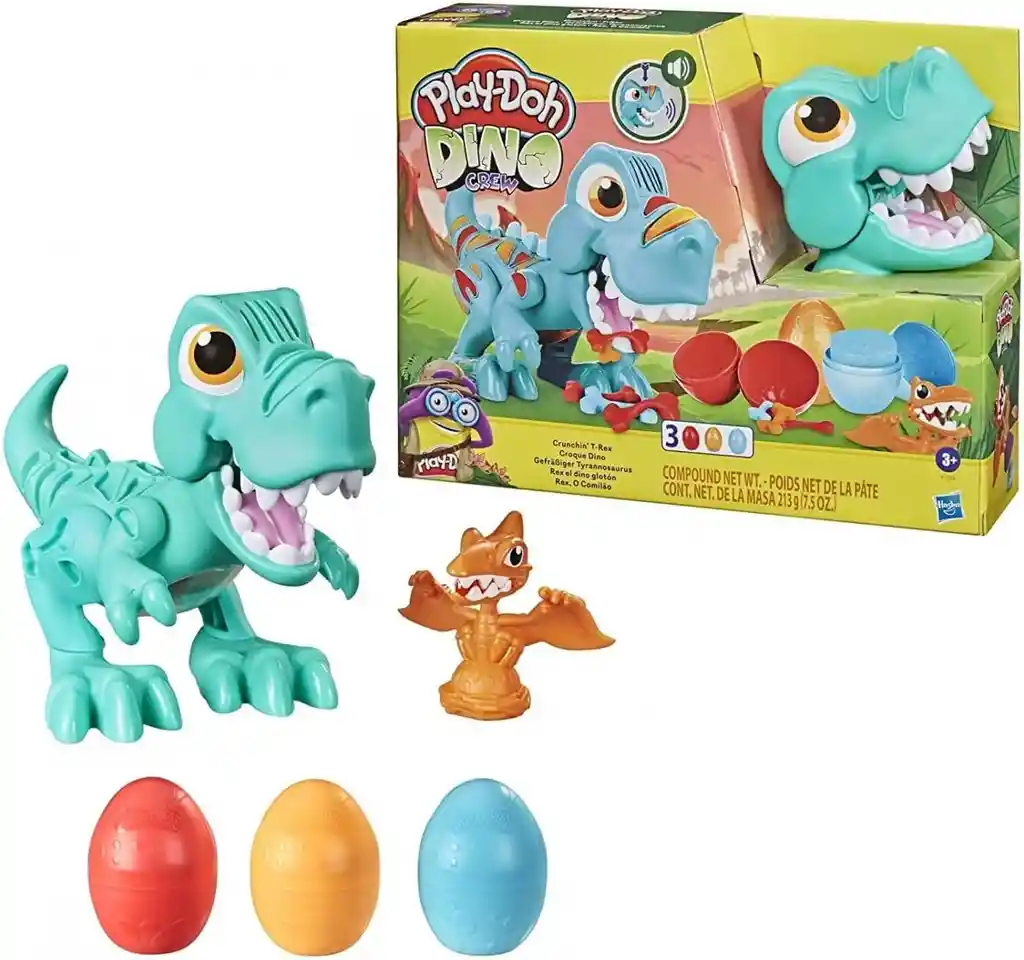 Juego Set Play-doh Dino Crew T-rex Con Colores Para Niños