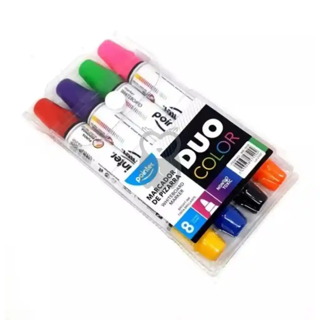 Marcador Para Tablero Blanco Doble Punta X 8 Colores Pointer