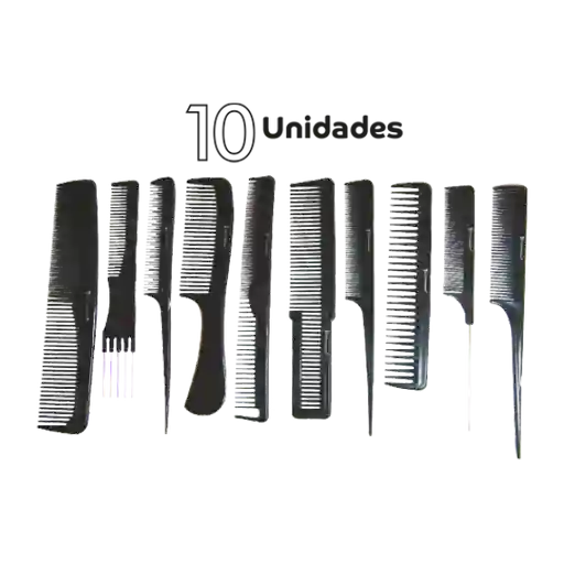 Set De Peines Pro X 10 Pzas Negro