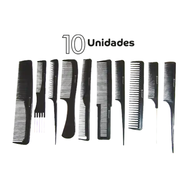 Set De Peines Pro X 10 Pzas Negro