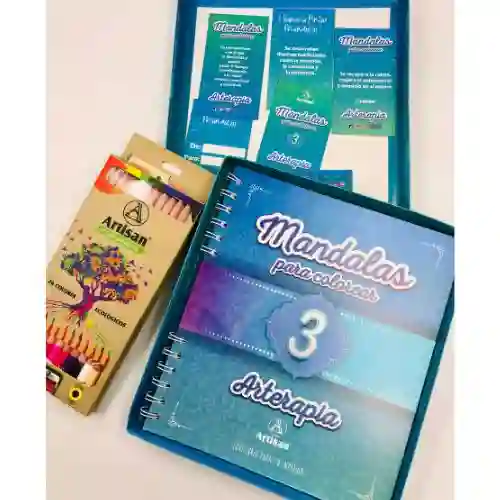 Artisan Libro De Mandalas + Colores X24 - Tomo 3