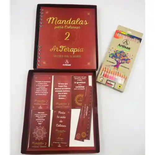 Artisan Libro De Mandalas + Colores X24 - Tomo 2