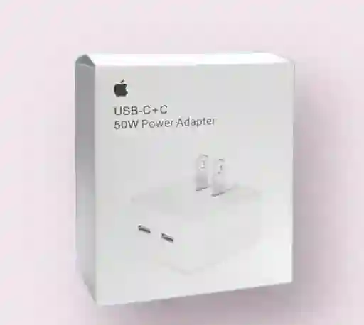 Cabezal Apple Iphone Dos Puertos C 50w Carga Rapida