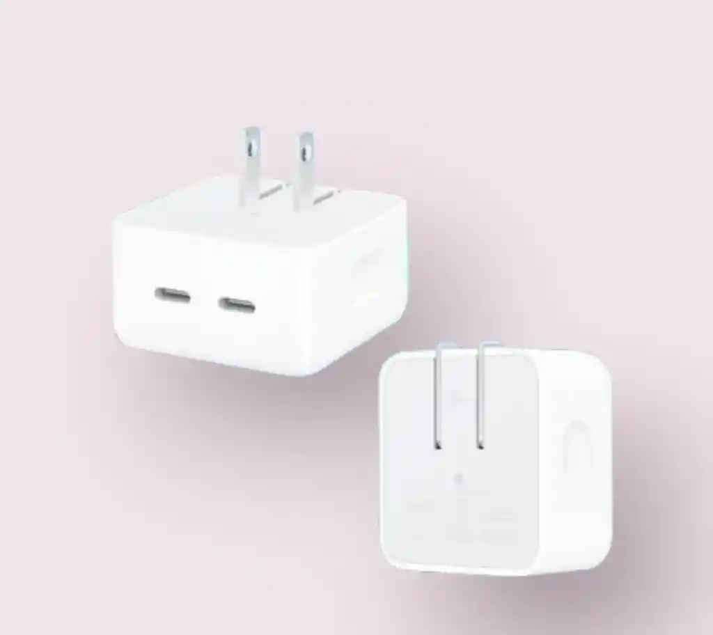 Cabezal Apple Iphone Dos Puertos C 50w Carga Rapida