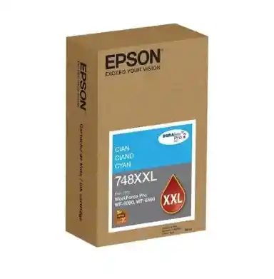Cartucho De Tinta Epson 748xxl Cyan Original
