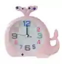 Reloj De Mesa Para Niños (a) Ballena Decoracion + Bateria