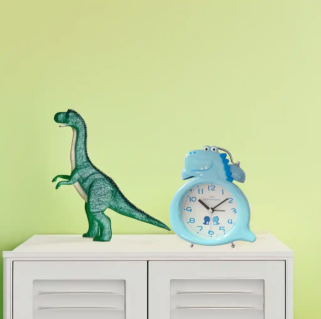 Reloj De Mesa Para Niños (a) Dinosaurio Rex + Bateria