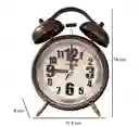 Reloj De Mesa Vintage Moderno Alarma + Bateria Decoracion