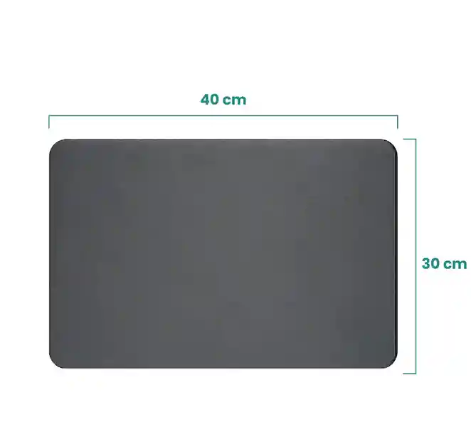 Tapete Absorbente De Agua Para Cocina Baño Negro 60*30 Cm