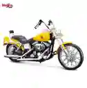 Moto De Colección Harley-davidson 2001 Fxdwg Wide Glide Amarilla