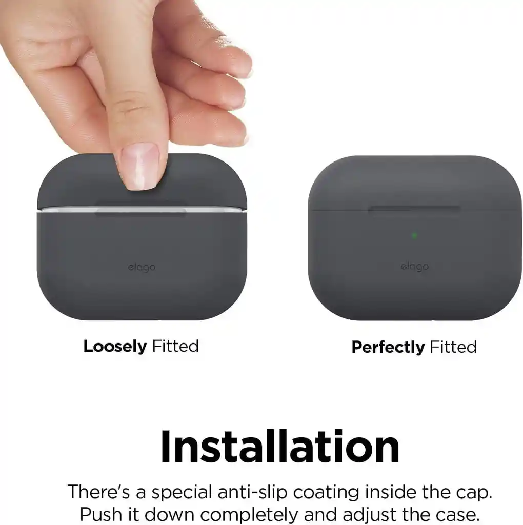 Elago Estuche Para Airpods Pro 2 De Silicona En Gris