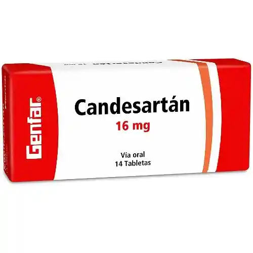 Candesartan 16 Mg, 14 Tabletas