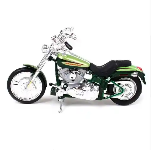 Moto De Colección Harley-davidson 2004 Fxstdse Cvo Verde Modelo Moto Juguete Fiesta Regalos, Colección