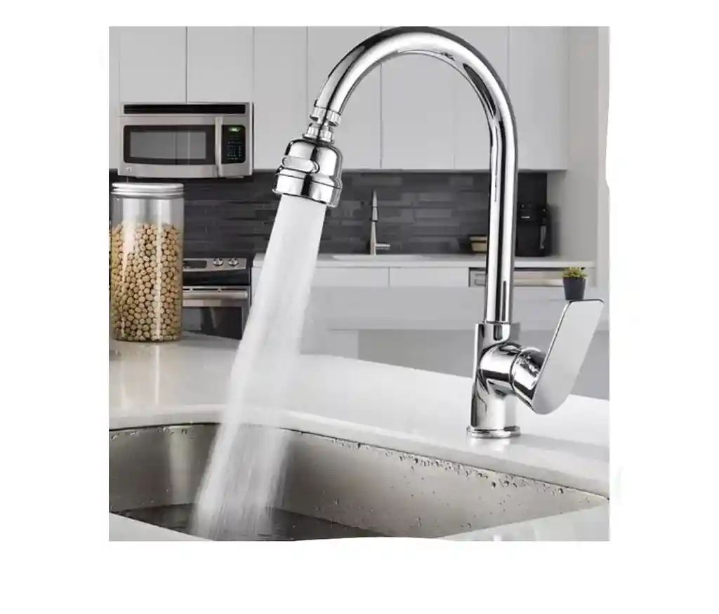 Grifo Ahorrador De Agua Cocina Cuello Flexible 2 Funciones