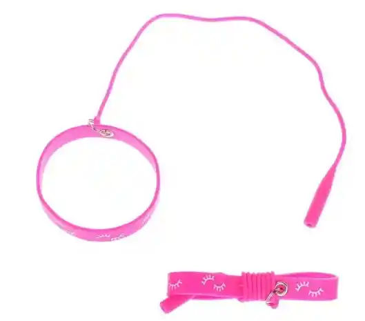 Pulsera Sujetador Pinzas De Pestañas Color Fucsia