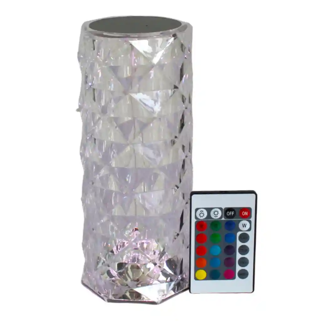 Lampara Led De Cristal Con Control Tactil Y Remoto