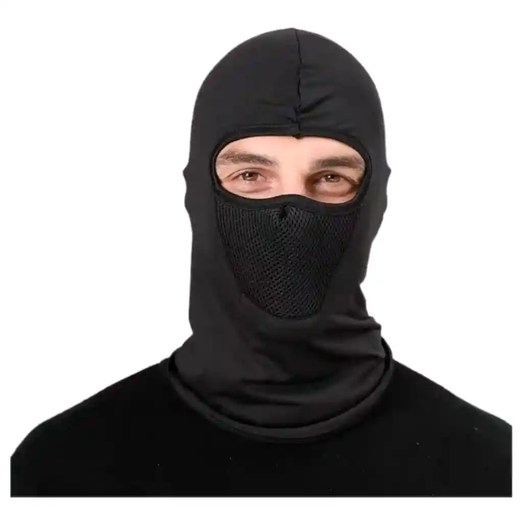 Cuello Multiusos Licrado Pescuezo Balaclava Moto Pasamontaña Cmlp-001 Negro