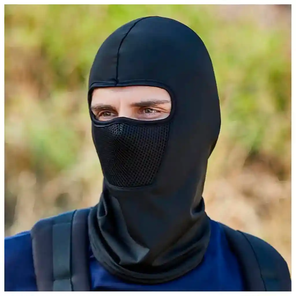 Cuello Multiusos Licrado Pescuezo Balaclava Moto Pasamontaña Cmlp-001 Negro