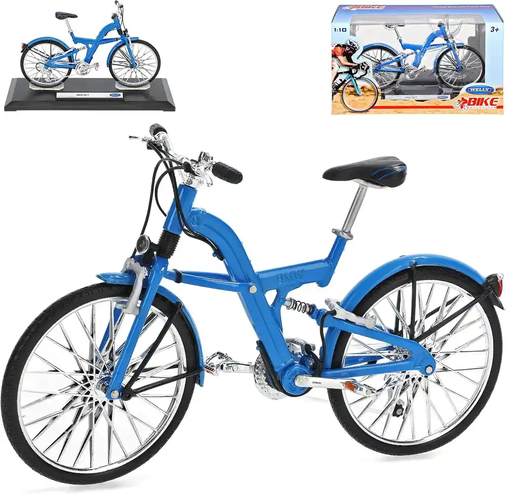 Bicicleta Coleccionable Welly Bmw Q5.t Azul