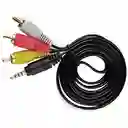 Cable De Audio 3x1 Video 2 Metros