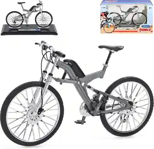 Bicicleta Coleccionable Welly Bmw Q6.s Xtr Gris