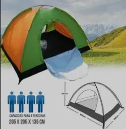 Carpa Camping Tienda Para Acampar 4 Personas Hy1100