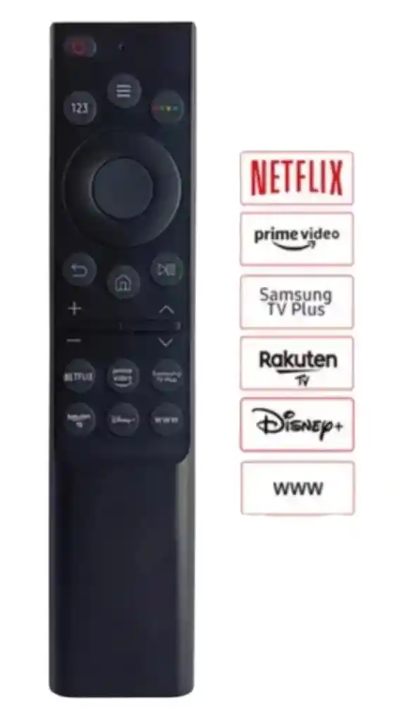 Control Samsung 8k Botón Disney (plano)