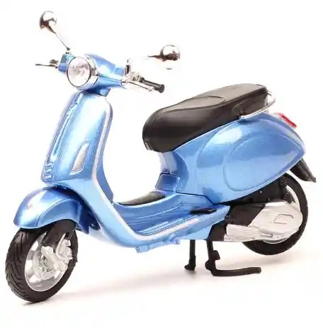 Moto Coleccionable Vespa Piaggio Primavera 150 Azul Modelo Moto Juguete Fiesta Regalos, Colección