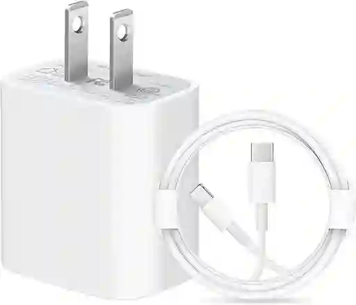 Cargador Rápido Para Iphone 12, 13, 14, 20 W, Tipo C