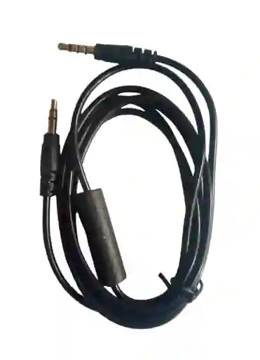 Cable Audio Auxiliar Con Microfono 1x1 1.5m 3.5mm