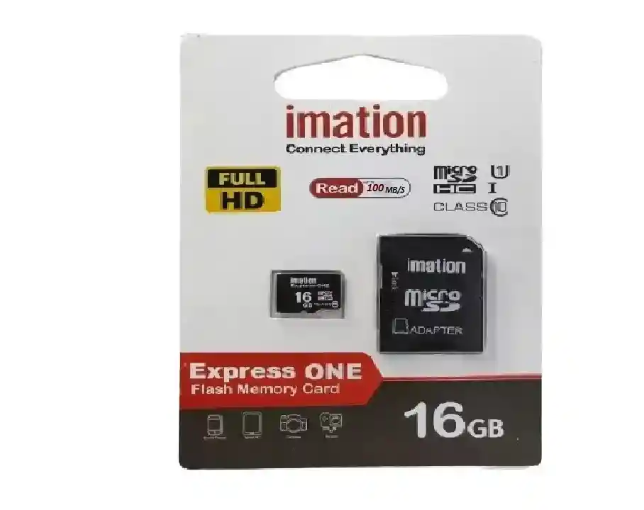 Tarjeta Memoria Microsd Imation 16gb Adaptador Sd 100mp/s