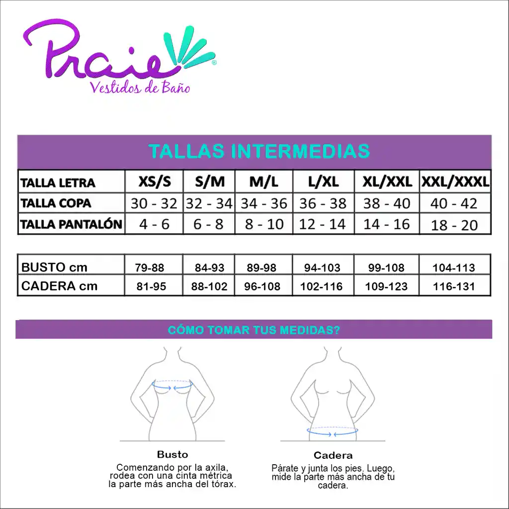 Top Deportivo O De Baño Praie 2617a Special. S/m M/l L/xl