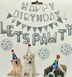 Decoracion Fiesta Happy Birthday Lets Pawty Para Perro