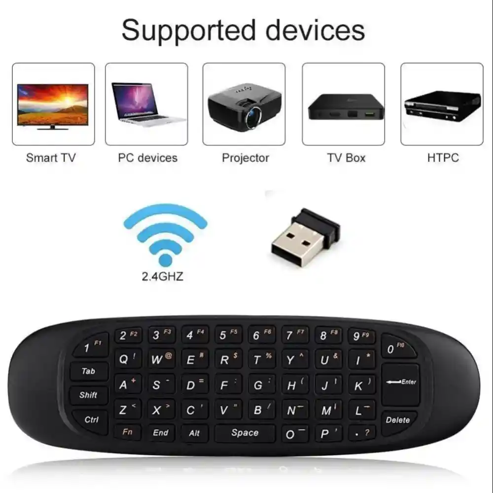 Air Mouse Universal 3 En 1 Control Remoto Smart Tv Box C120