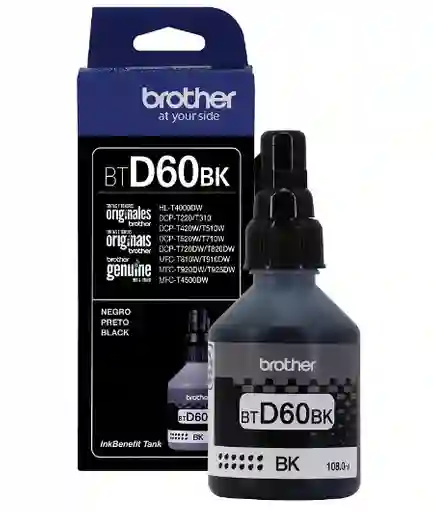 Tinta Brother Btd60bk Negra Original