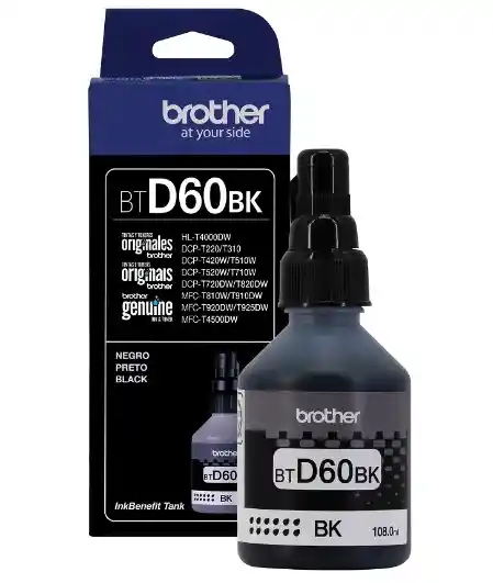 Tinta Brother Btd60bk Negra Original