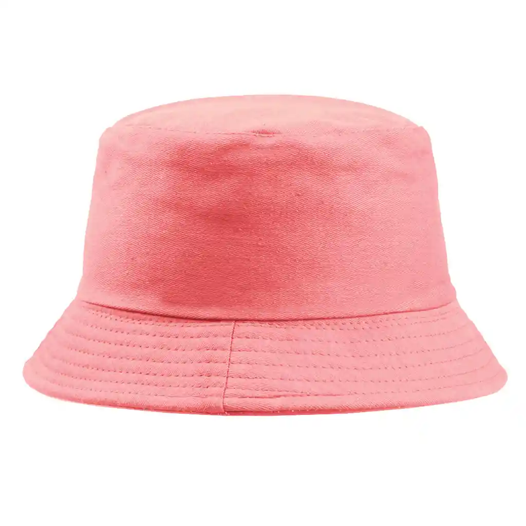 Gorro Pesquero Pescador Bucket Hat Sombrero Hombre Mujer Sol Rosa Vivo