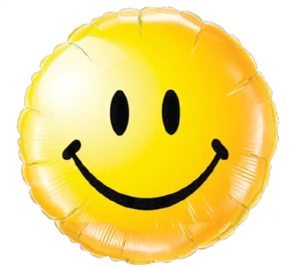 Globo Metalizado Carita Sonriente