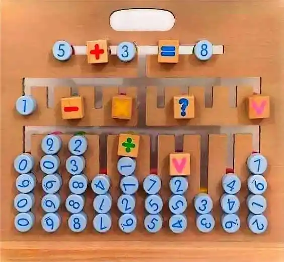 Tablero Didactivo De Operaciones Matematicas Madera Niños