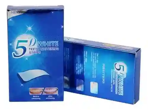Tiras Blanqueadoras De Dientes 5d - Fácil De Usar Y Seguras (caja X 7 Sobres)