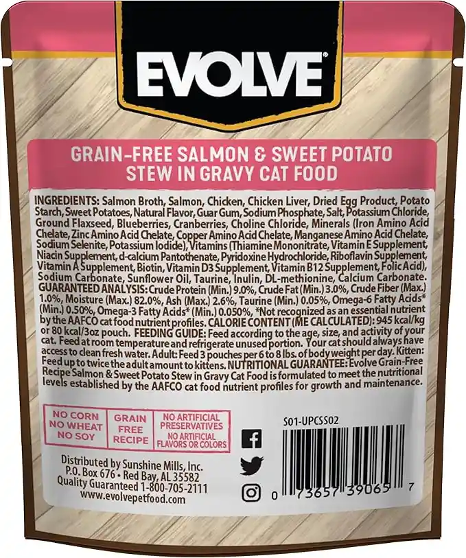 Evolve Para Gatos Salmon 85 Gr Evolve Cat Evolve Alimento Gatos 85 Gr Salmon