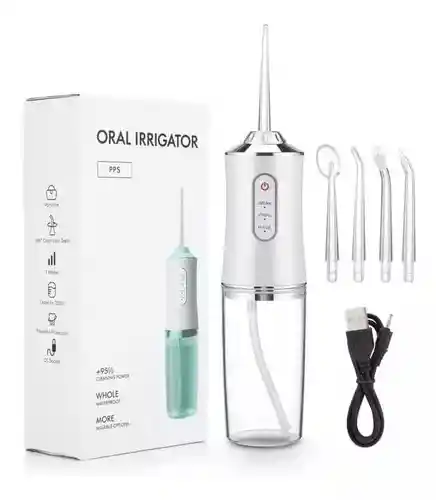 Irrigador Bucal Oral Recargable Con Accesorios