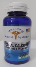 Coral Calcium 1000 Mg + Vitamina D Natural Systems